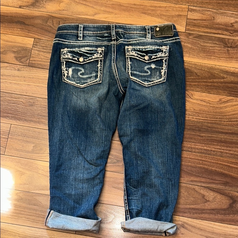 Silver Jeans Women's Blue Ankle & Cropped Jeans